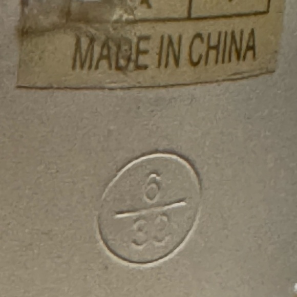 Nasty Girl nude ankle Strappy Prove your point block heel patent sandals Sz 6 - Picture 9 of 9